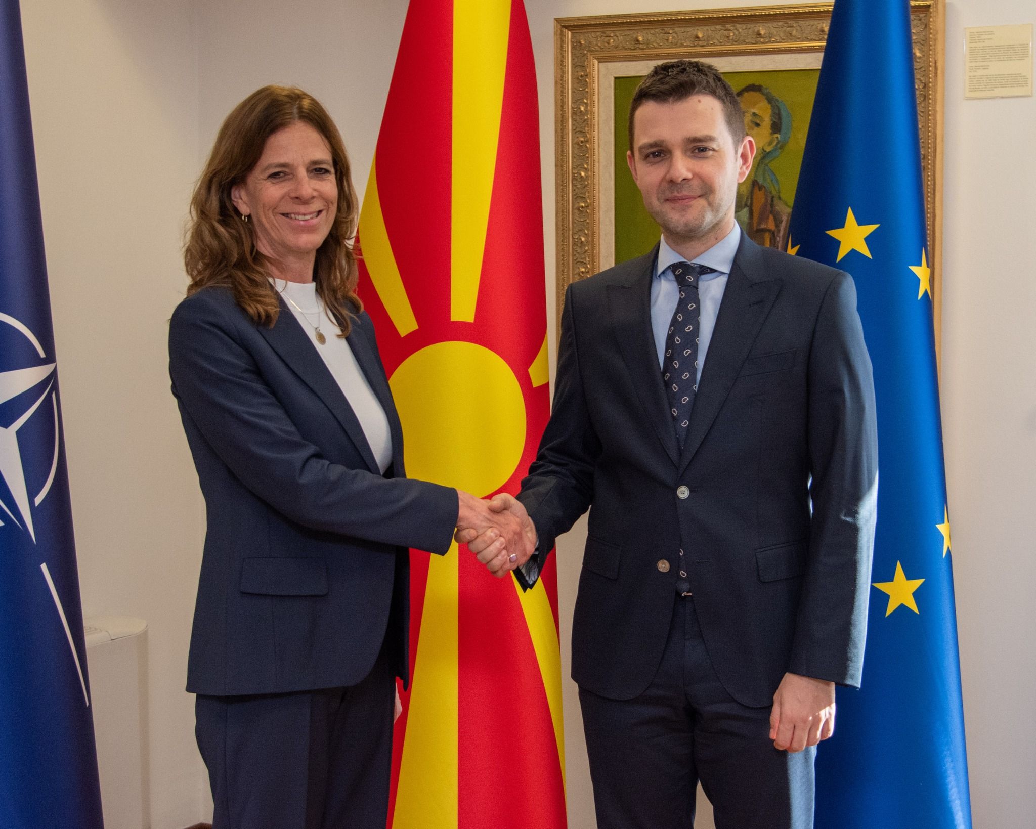 Средба на министерот Муцунски со амбасадорката на Швајцарската Конфедерација, Вероник Улман