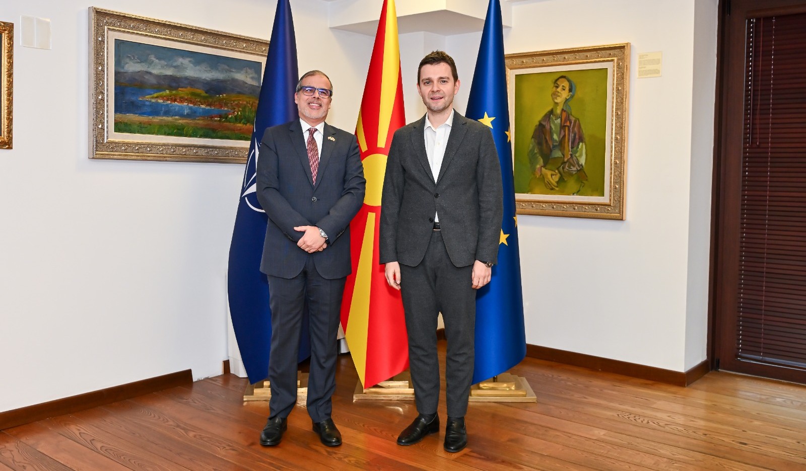 Средба на министерот Муцунски со амбасадорот на Португалската Република, Жозе Руи Велез Каросо