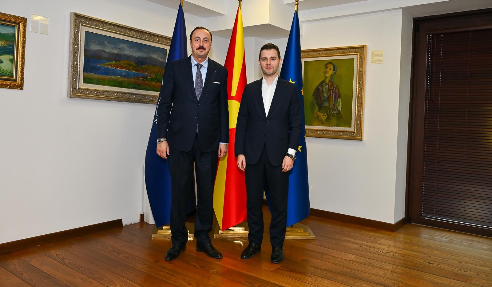 Средба на министерот Муцунски со амбасадорот на Република Турција, Фатих Улусој