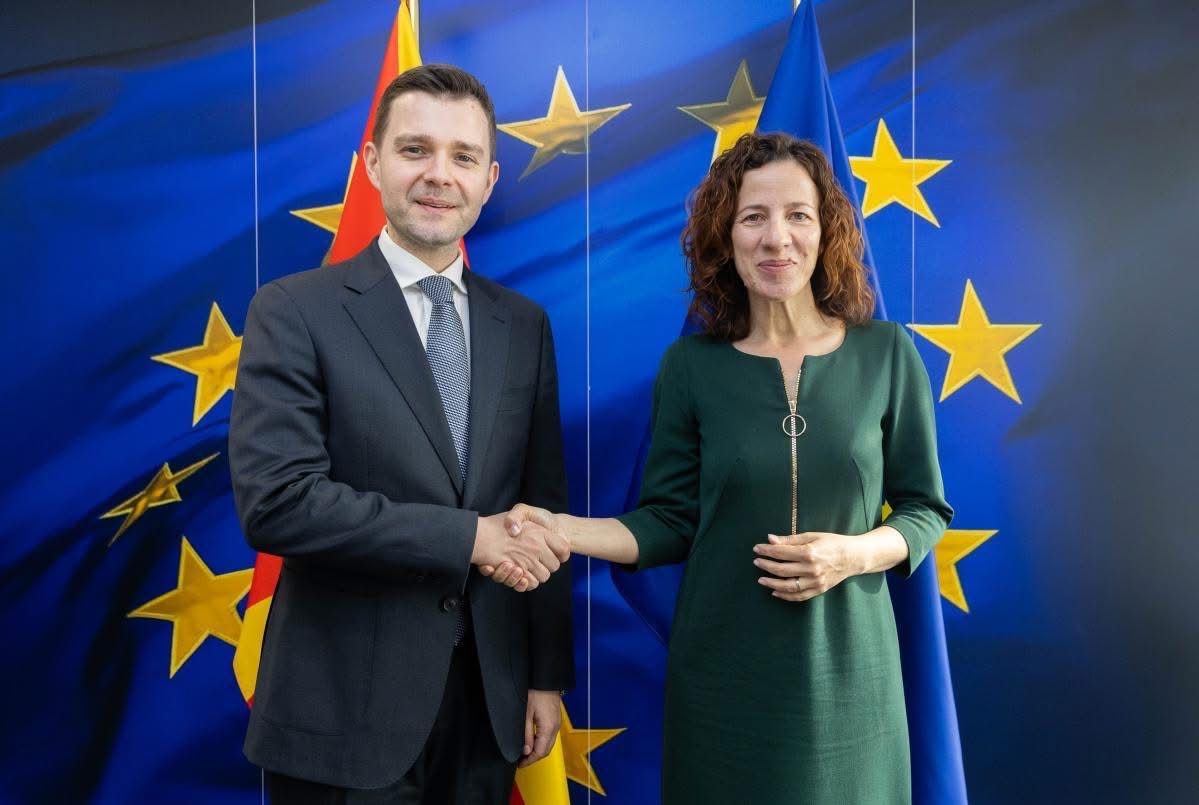 Средба на министерот Муцунски со извршната потпретседателка на Европската комисија Роксана Минзату