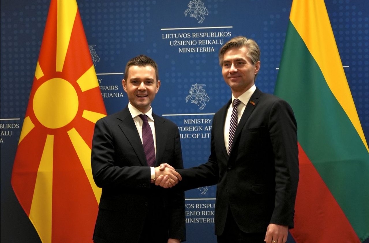 Средба на министерот Муцунски со министерот за надворешни работи на Литванија, Кештутис Будрис