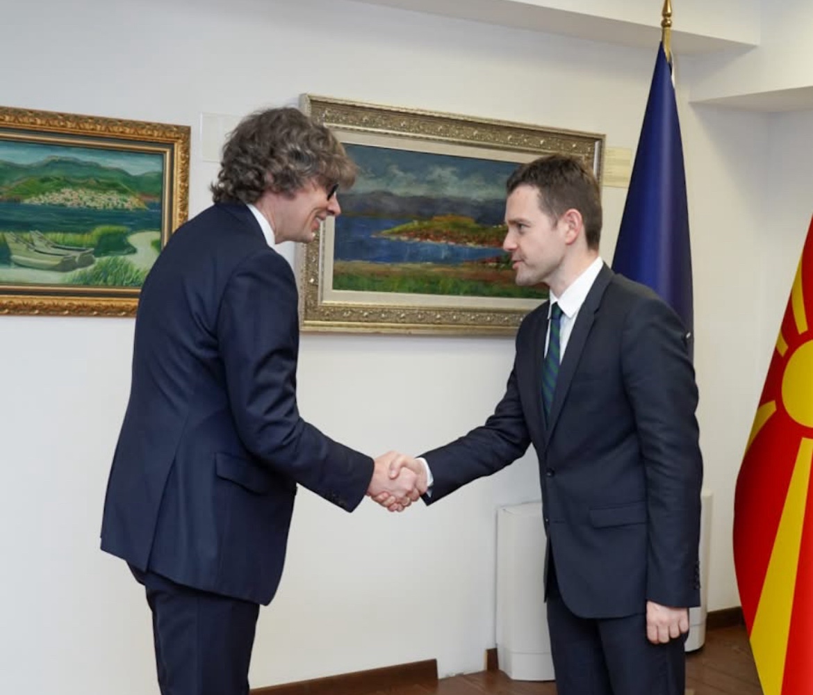 Средба на министерот за надворешни работи и надворешна трговија со заменик-генералниот секретар на Меѓународната телекомуникациска унија (ITU), Томас Ламанаускас
