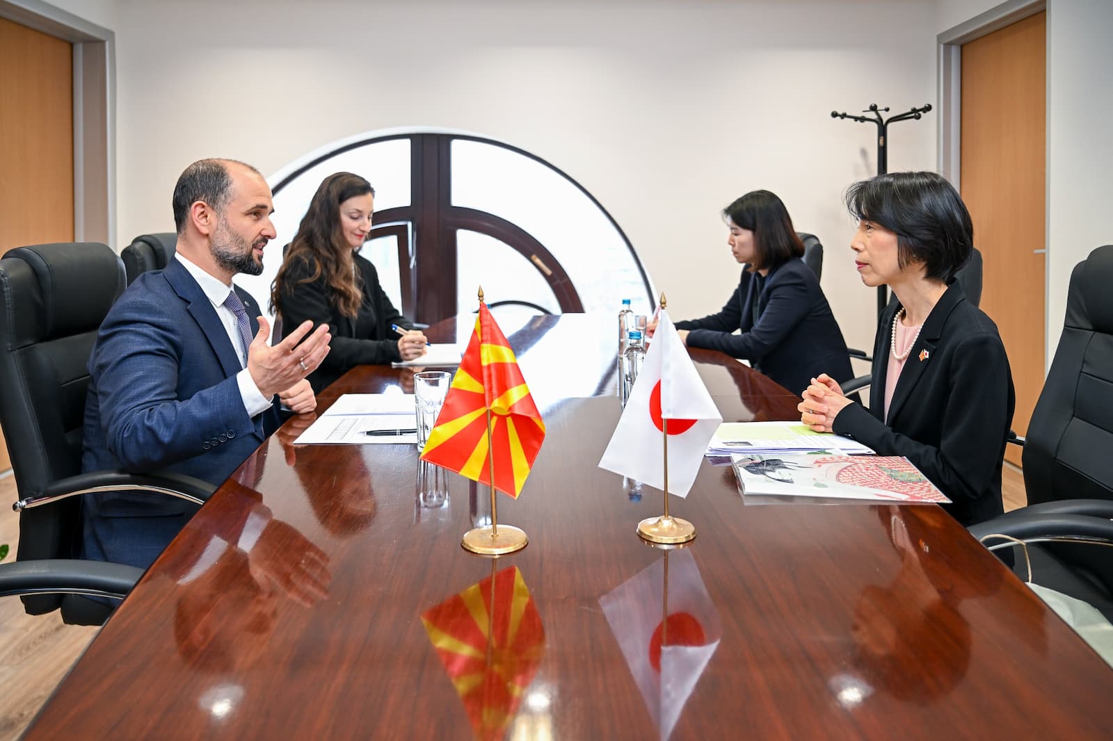 Средба на МЕП Муртезани со новоименуваната амбасадорка на Јапонија, Кавахара