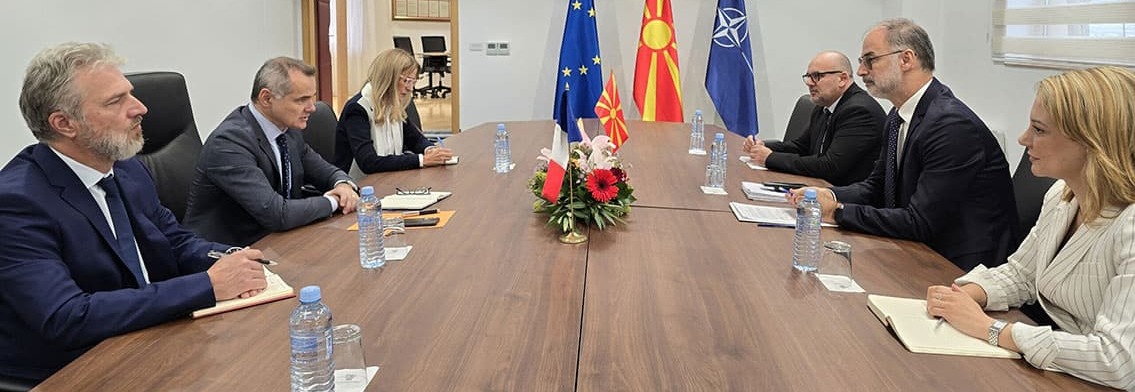 Средба на вицепремиерот и министер Стоилковиќ со новоименуваниот француски амбасадор Кристоф ле Риголер