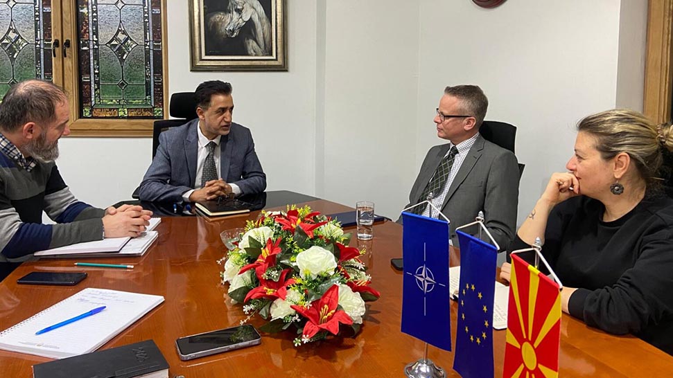 Средба на заменик-министерот Мустафа со шефот на мониторинг одделот при мисијата на ОБСЕ