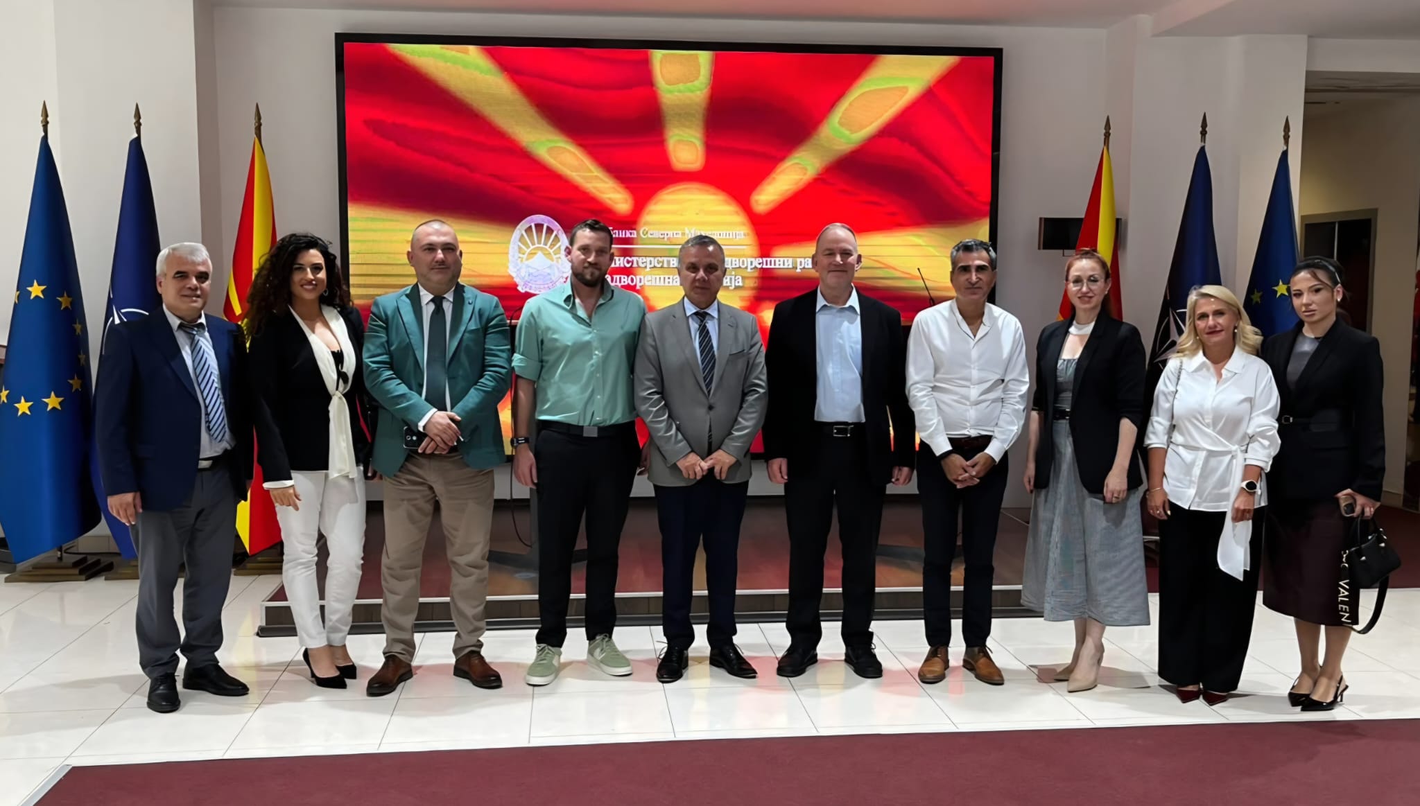 Средба на заменик министерот за надворешни работи и надворешна трговија, Зоран Димитровски со делегација на Министерството за регионална соработка на Државата Израел