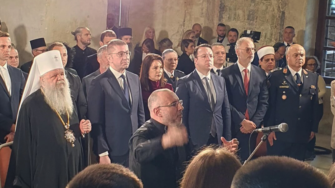 Стоилковиќ присуствуваше на Свечената академија по повод Денот на Светите Кирил и Методиј во катедралната црква „Света Софија“ во Охрид