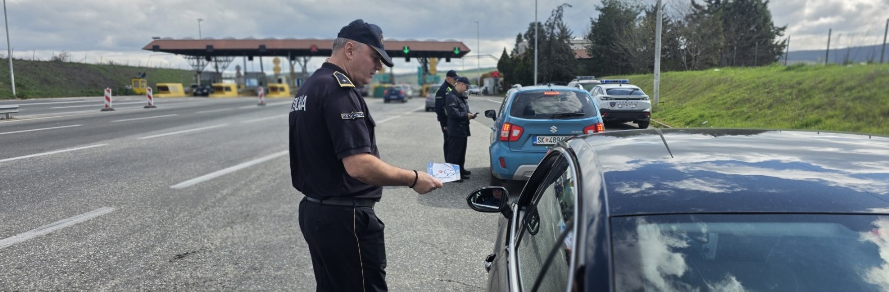 Превентивни активности на СВР Скопје кај наплатната рампа Миладиновци и ОВР Кочани