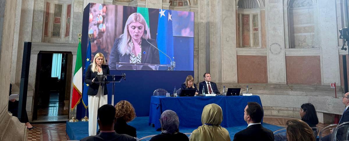 Учество на државниот секретар Елена Кузмановска Биондиќ на Првата Конференција за Италофонија во Рим, 18 ноември 2025 година