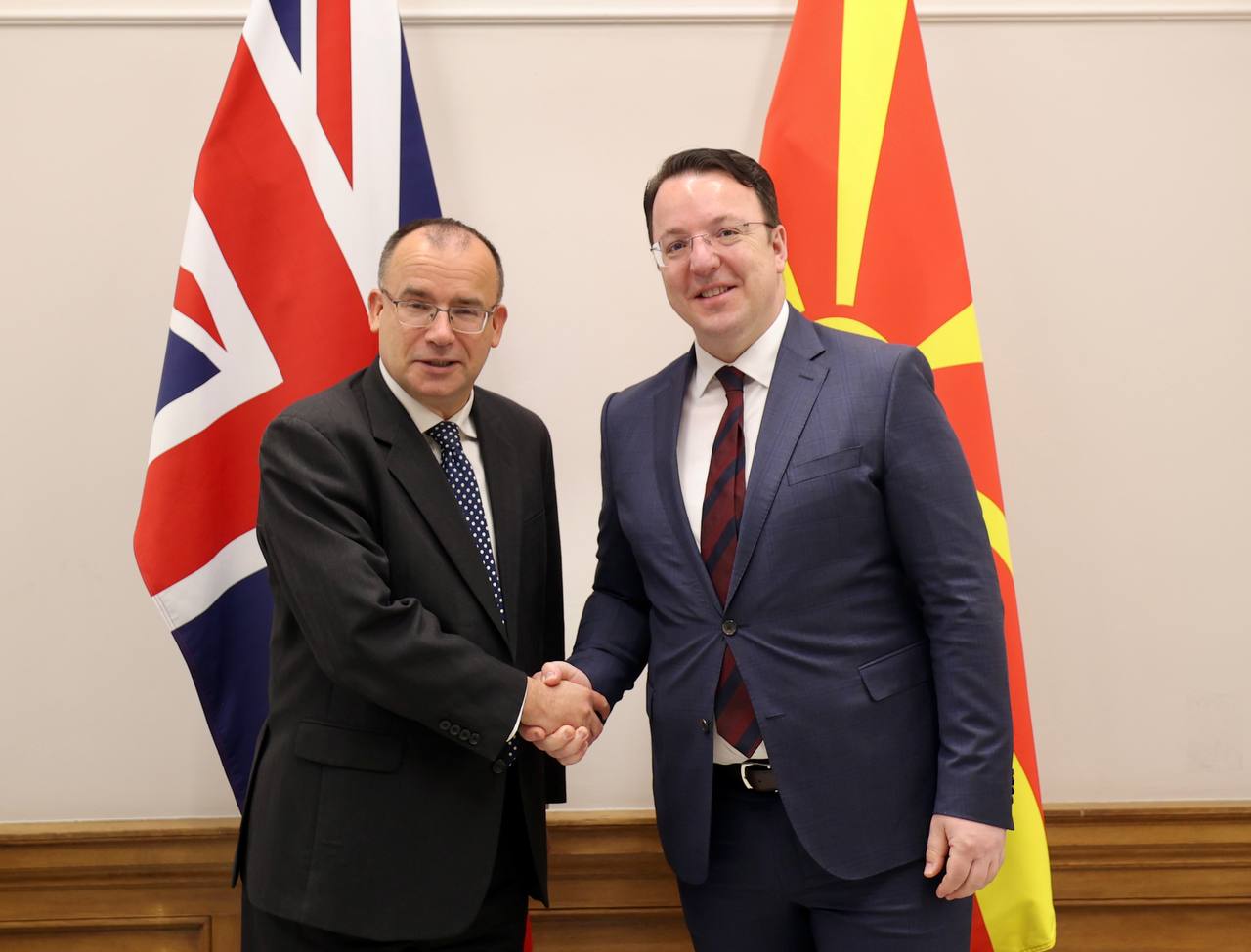 Вицепремиерот Николоски на средба со министерот за економија и извоз на Обединетото Кралство, Герет Томас: Во фокусот економската и стратешка соработка помеѓу двете држави