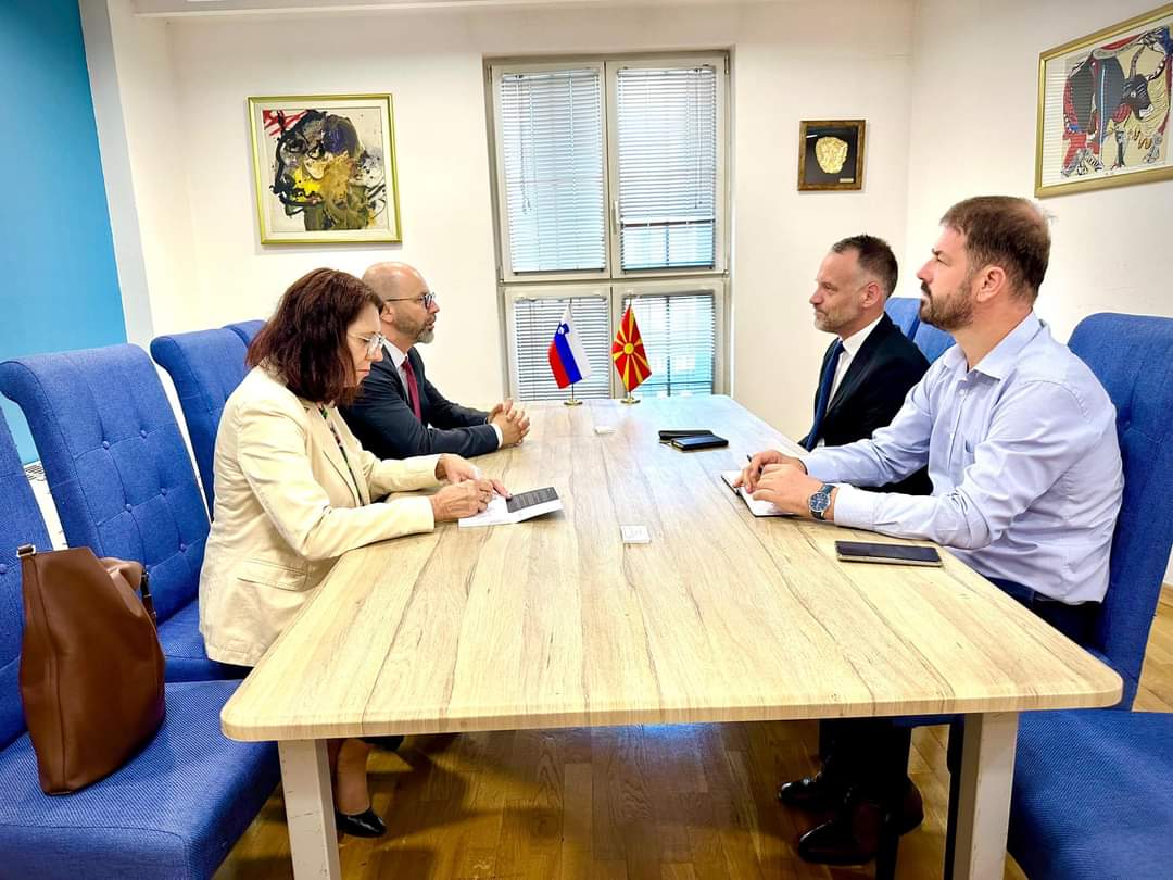 Вицепремиерот за добро владеење, Фетаи оствари средба со амбасадорот на Словенија, Прескер