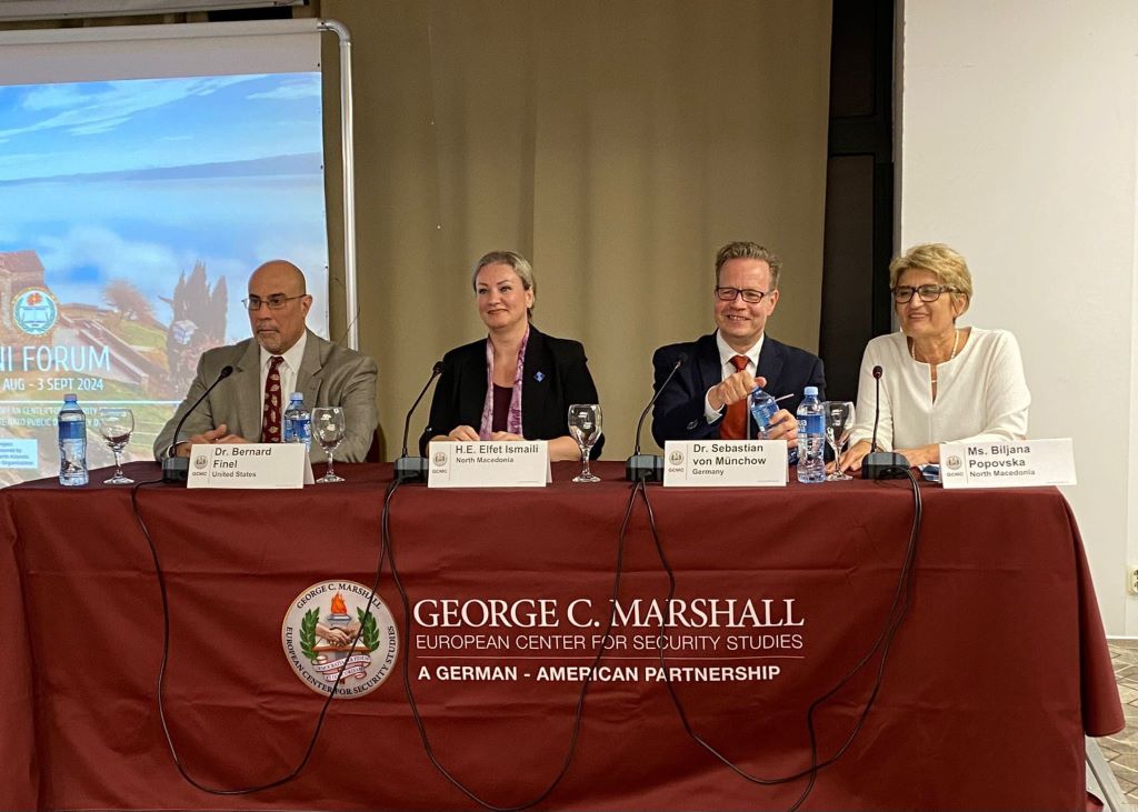 Заменик министерката за одбрана Елфет Исмаили учествуваше на Регионалниот безбедносен форум Џорџ Ц. Маршал во Охрид