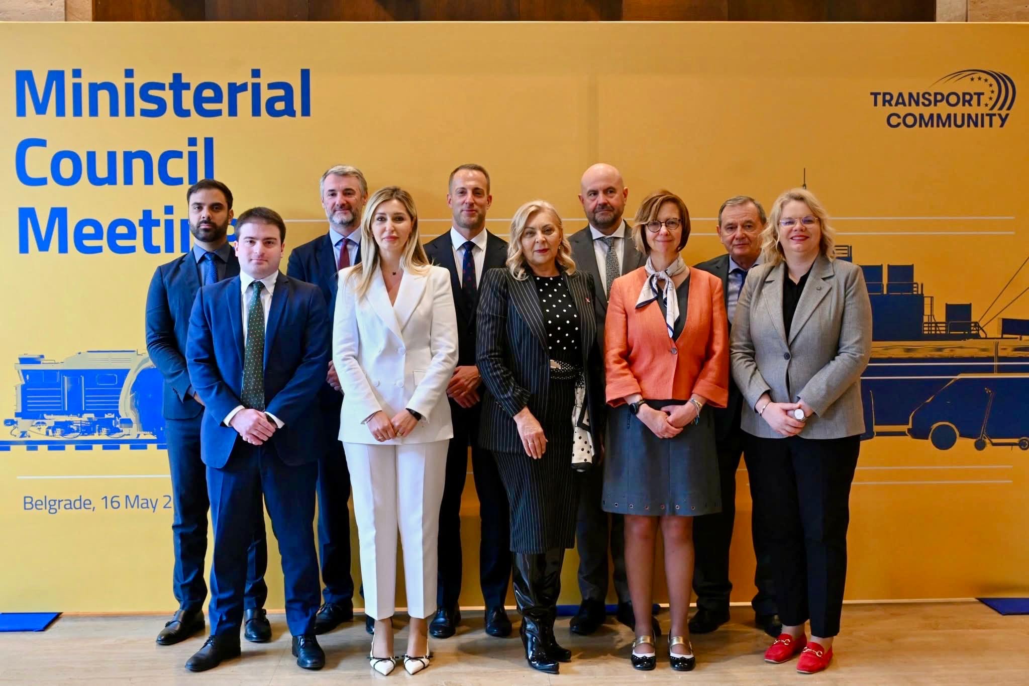 Заменик министерката Зеколи Шаќири на Министерскиот совет на Транспортната заедница во Белград