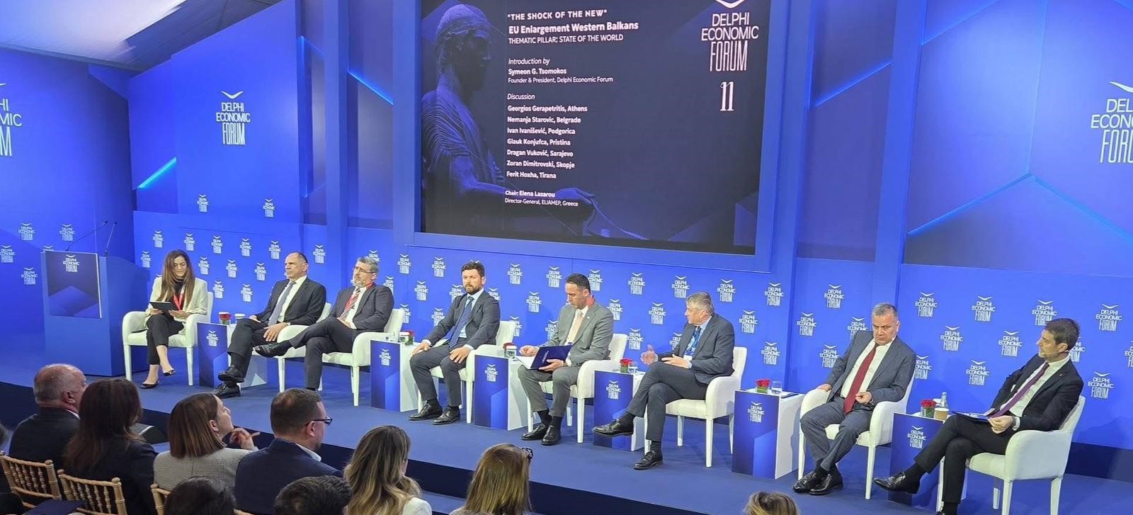 Заменик-министерот Димитровски на 11-тиот Делфи економски форум: Потребна јасна визија и забрзување на процесот на проширување на ЕУ