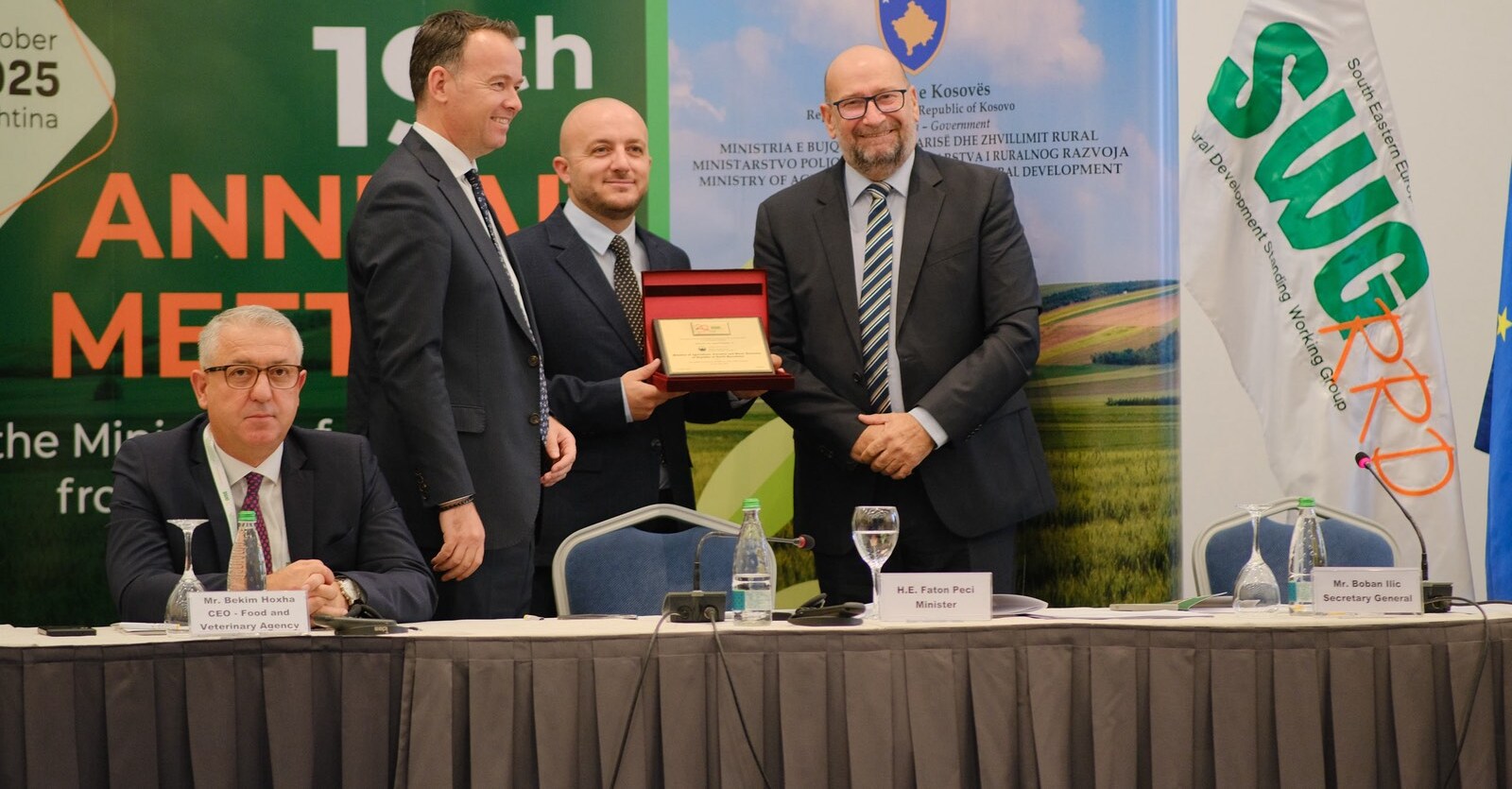 Заменик министерот Хоџа учествуваше на 19-тиот годишен работен состанок на министрите за земјоделство од Југоисточна Европа во Приштина