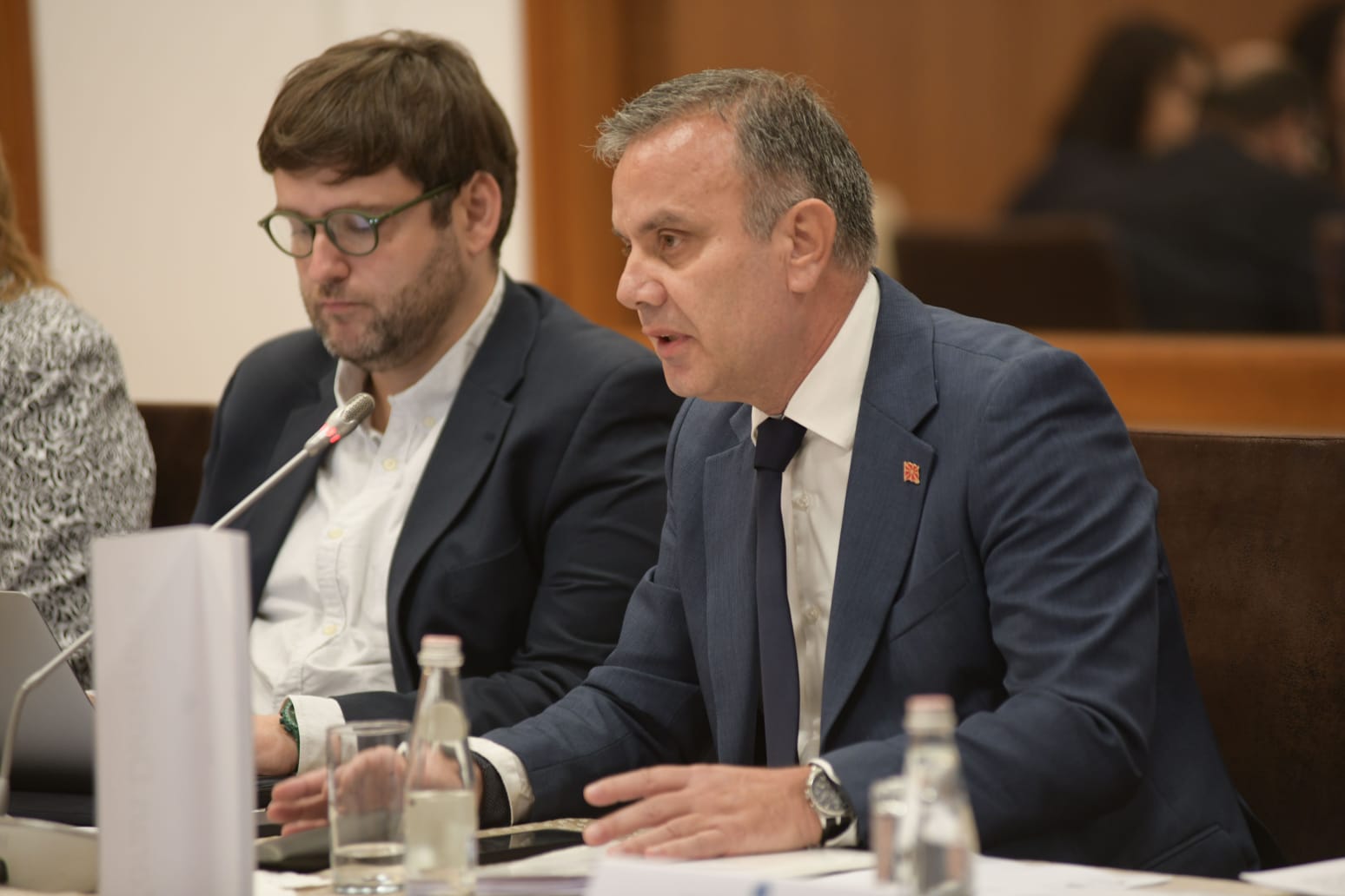 Заменик министерот за надворешни работи и надворешна трговија, Зоран Димитровски, на конференција за структурните промени на Западен Балкан во Тирана