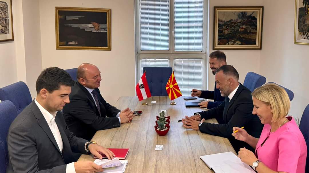 Заменик на претседателот на Владата Фетаи оствари средба со Австрискиот амбасадор Памер