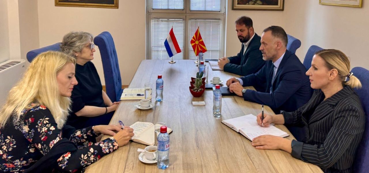 Заменик претседателот на Владата на средба со aмбасадорката на Кралството Холандија